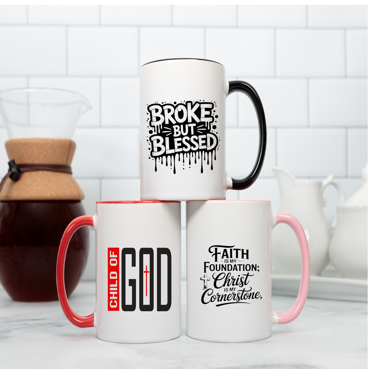 11 oz Inner Handle Color Mug