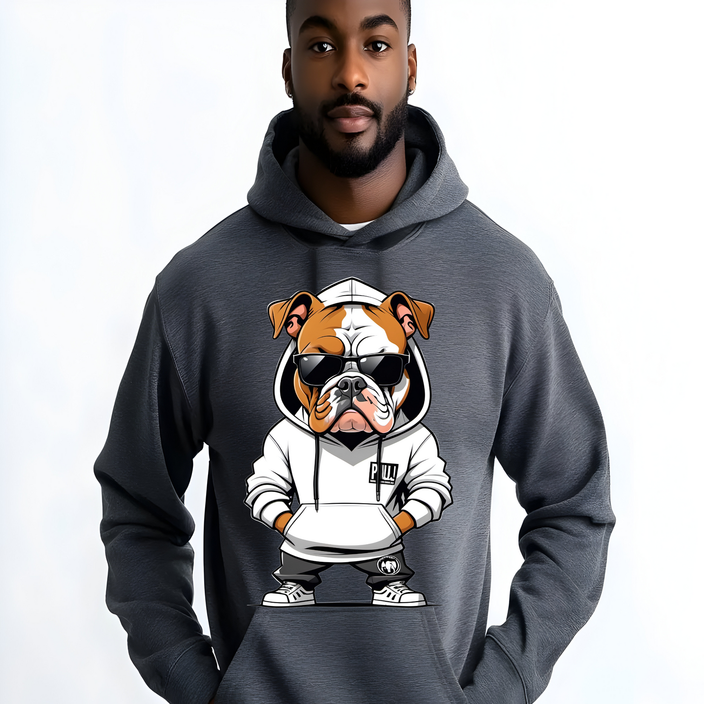 Men's Bulldog Hoodie - Unisex Shirt