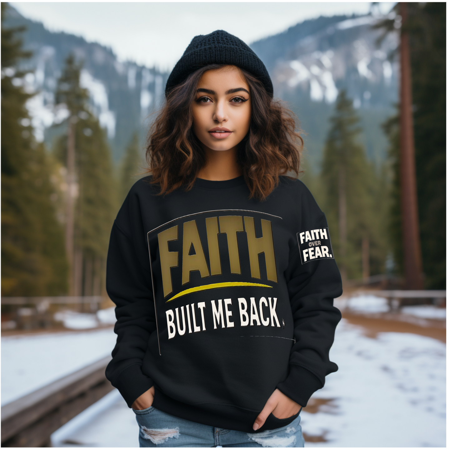 Faith Built me Back - Black