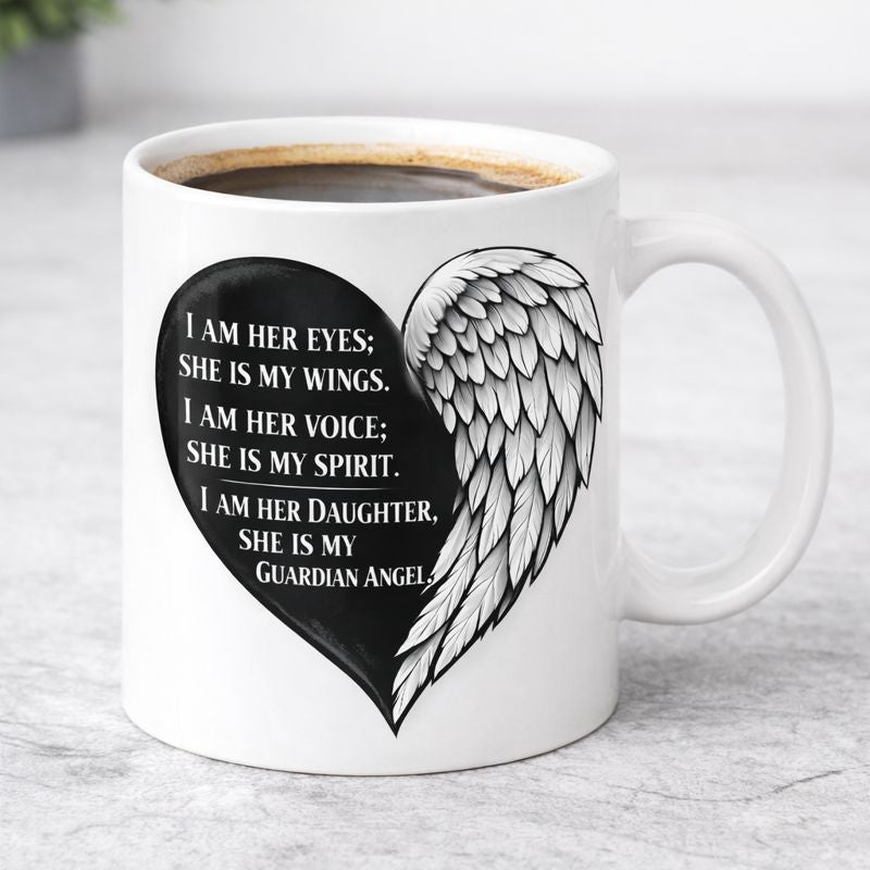 She is My Guardian Angel - Memorial Mug 15 oz